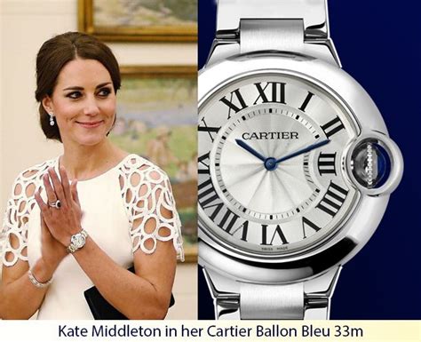 kate middleton cartier watch replica|cartier ballon bleu blue dial.